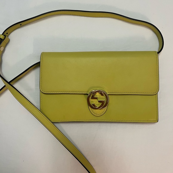Gucci wallet with strap